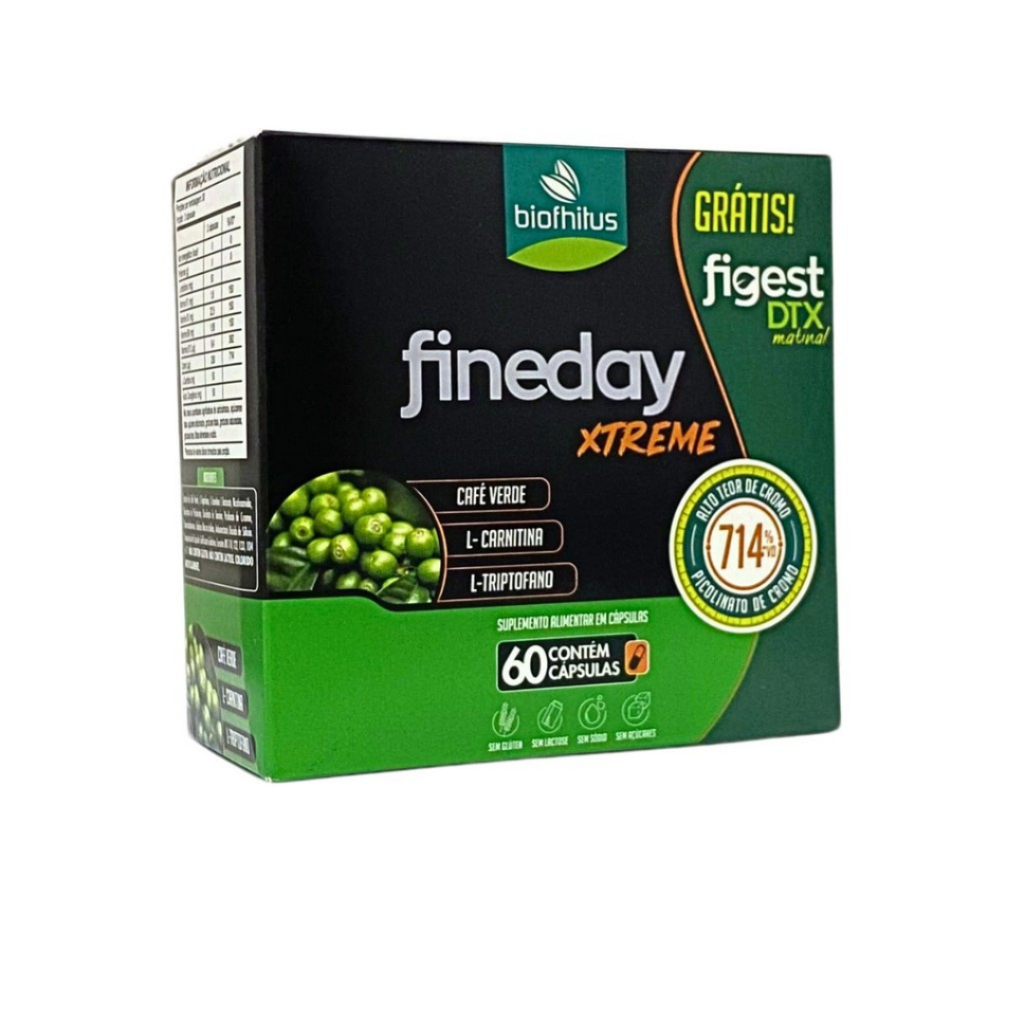 Kit Fineday Xtreme 60Caps + Figest DTX Metabolismo ativo | Shopee Brasil