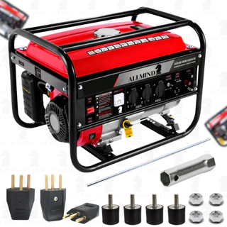 Gerador De Energia A Gasolina 4 Tempos 3,4Kw Bivolt Monofásico 3 Tomadas