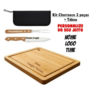Kit Churrasco Personalizado Com Tabua Logo/nome/time