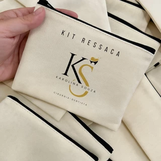 Kit Lembrancinha Mini Necessaire Tecido Personalizado para Formatura Casamento Aniversario