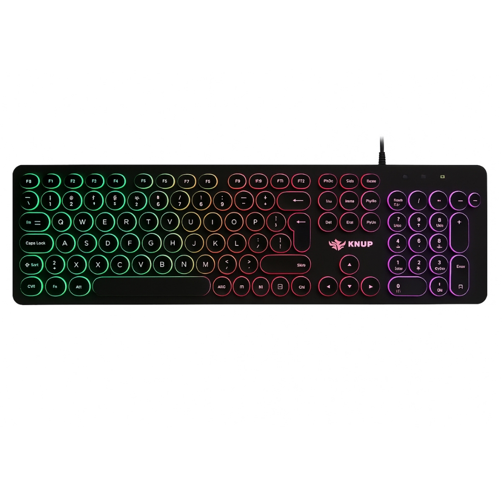 Teclado Gamer RGB ABNT2 Silencioso Design Moderno - Knup KP-2059 ...