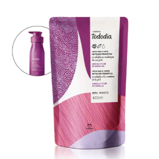 Refil Creme Desodorante Nutritivo Para o Corpo Tododia Ameixa e Flor de Baunilha