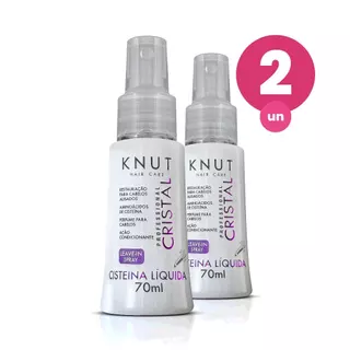 Kit 2 Leave-In Spray Knut Cristal 70ml em Oferta na Shopee