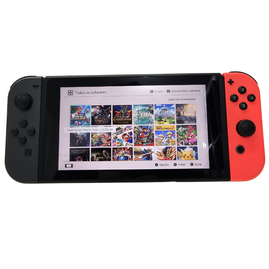 USADO: Nintendo Switch V1 ou V2 32GB Desbloqueado mais Cartão De