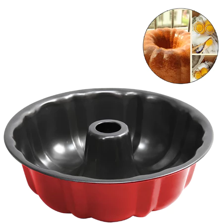 Forma antiaderente para pudim bolo grande redonda forneavel utensílio de cozinha