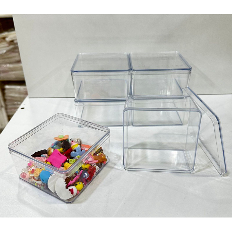Kit de Caixas Organizadoras de Acrílico Transparente 9x9cm | Shopee Brasil