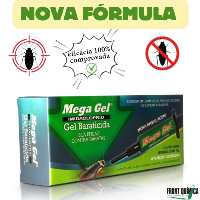 Kit Iscas Para Baratas Mega Gel 100% Eficaz Ataca no Ninho Promoção ...