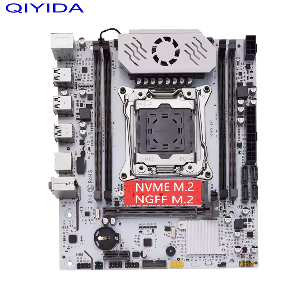 Placa Mãe Qiyida Xeon X99 D4 C612 COM ENTRADA TPM 2.0 PLACA MÃE