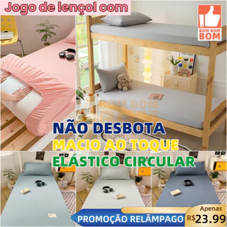 Jogo de lençol com de 02 SOLTEIRO Não Desbota Conjunto de Capa de Colchão Solteiro 36 em Oferta na Shopee