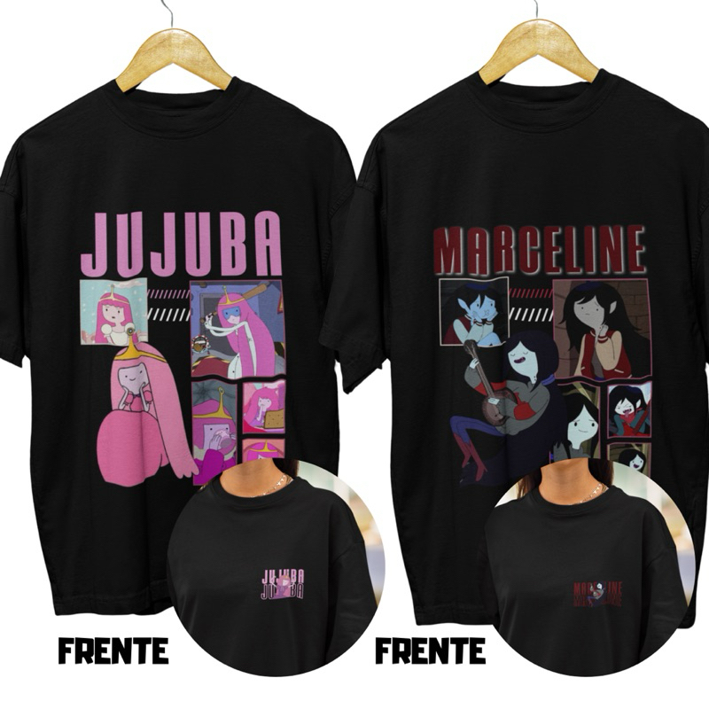 最終値下　TIME IS ON DOUBLE WINDOWPANE shirt camisa princesa jujuba e marceline em Promoção na Shopee Brasil 2026