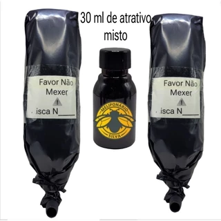 kit 2 isca pet já com cheiro para captura de abelhas sem ferrão+30ml de atrativo ,para jatai,mirins,Mandaçaia
