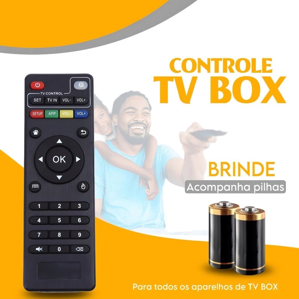 Controle Remoto Para Tv Box Botões Inteligentes Aparelho Universal tv box
