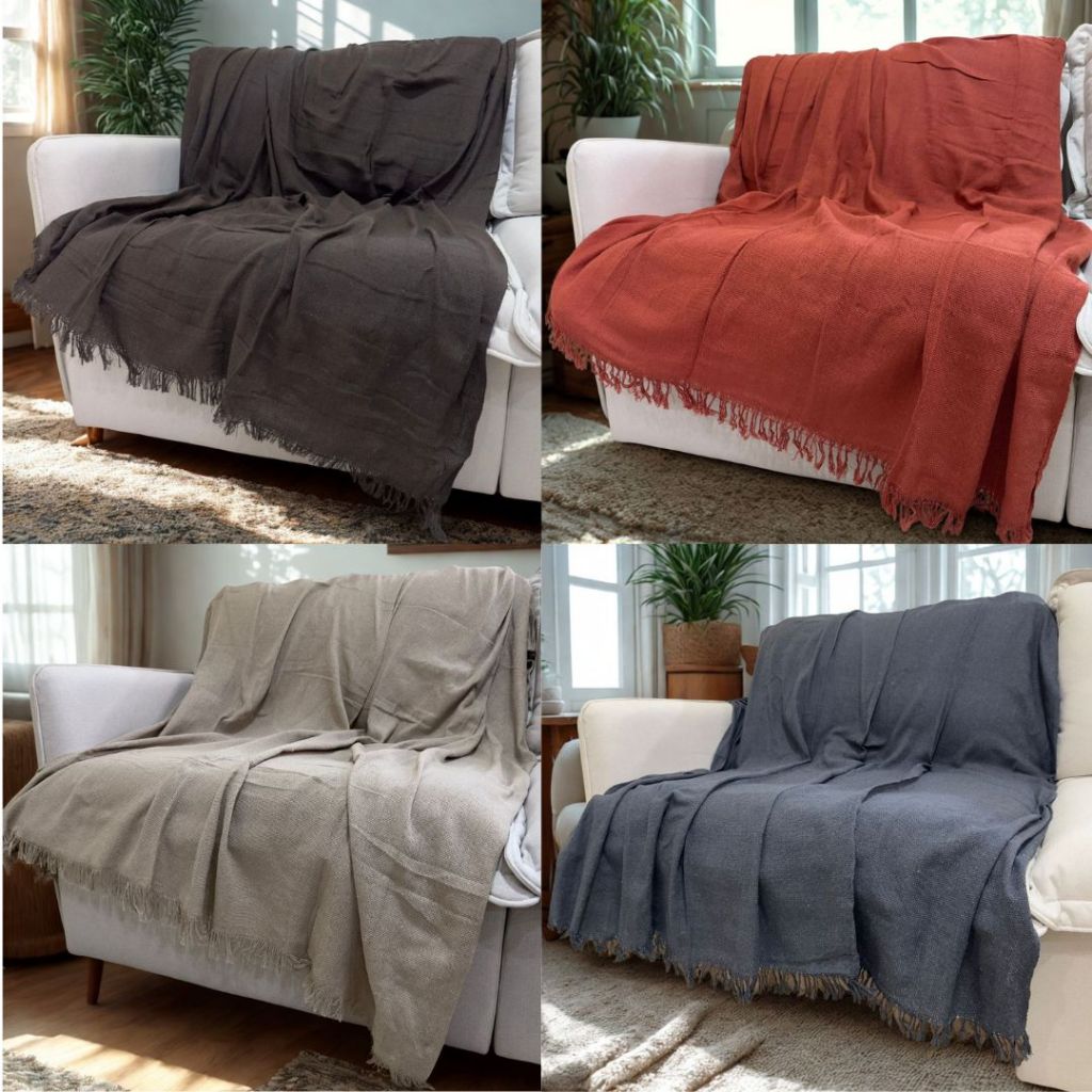 Manta 3,00M x 1,80M Sofá King Grande Grossa Decoração Elegante