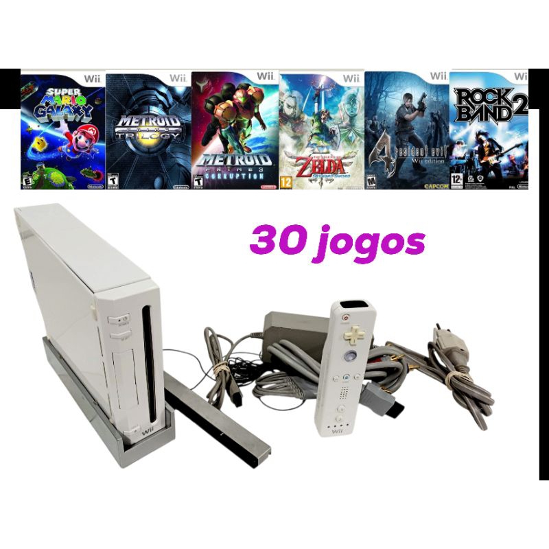 Nintendo Wii preto sistema exploit str2hax /32Gb Memoria 30