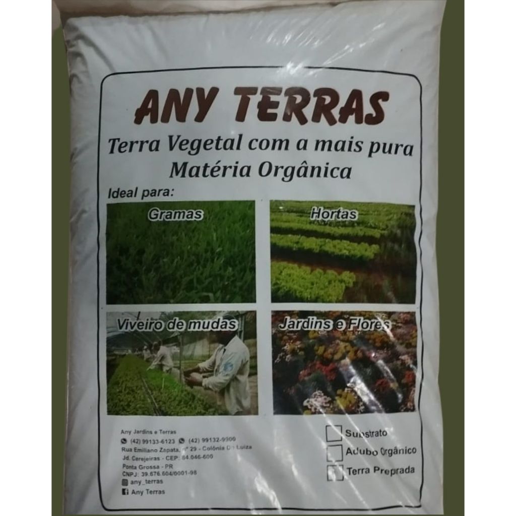 Compre 1kg e leve 2kg Terra Preta Fértil.para Jardim Terra Preparada ...