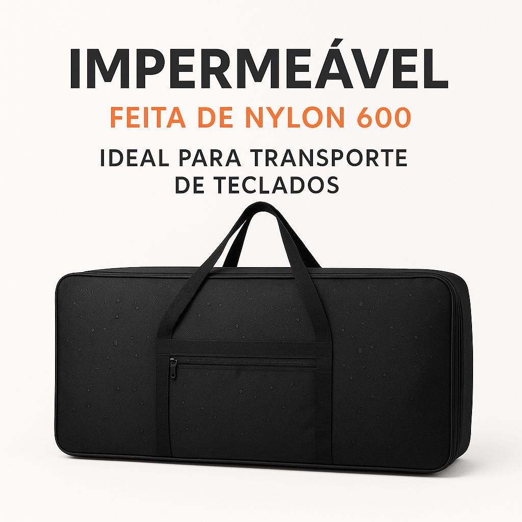 Capa Bag Teclado 5/8 Luxo Impermeavel mega resistente