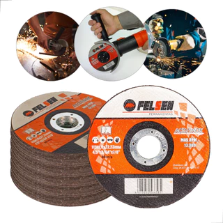 Disco De Corte Fino Inox ferro aço 4.1/2 X 1,0 Esmerilhadeira 25 Pçs o melhor