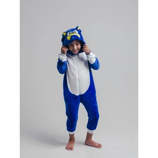 Pijama Sonic Kugurumi Inverno Infantil Pelúcia Adulto Juvenil em Oferta na Shopee