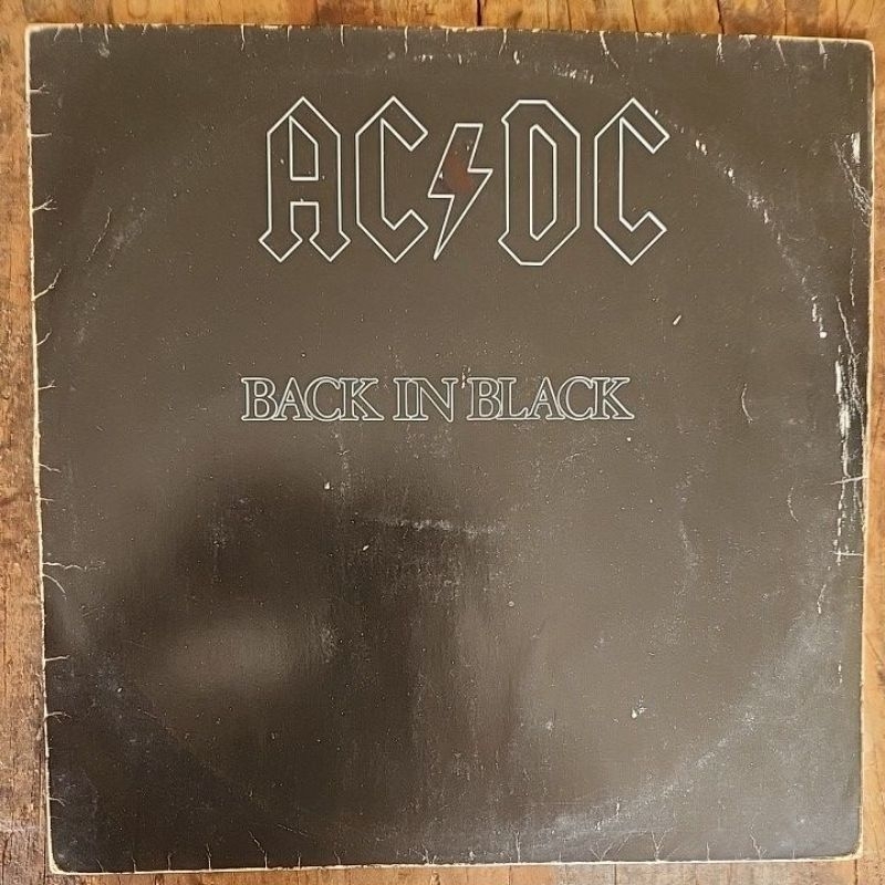 LP AC/DC - BACK IN BLACK - DISCO DE VINIL 1980 - RARIDADE ROCK | Shopee ...