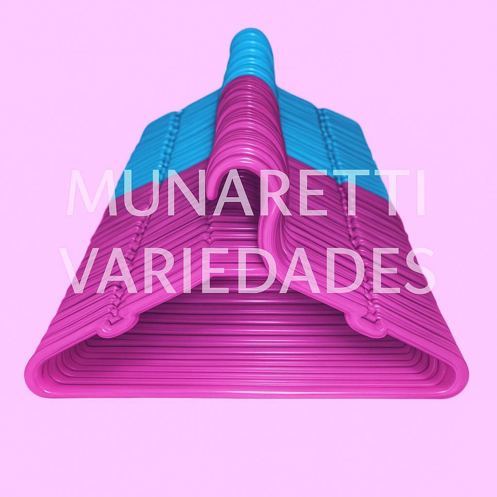 Cabide Infantil Reforçado - Kit 20 unidades - Cores Azul / Rosa / Azul ...
