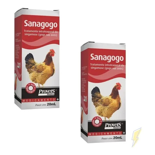 Kit 2 Sanagogo 20ml Tratamento de Gôgo Gosma Sororoca Pigarro e Bocejo ...