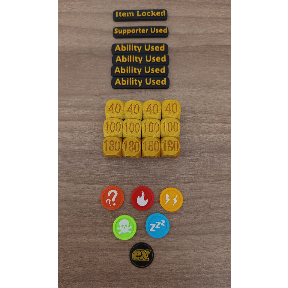 Kit Completo Tokens / Marcadores Pokémon TCG | Shopee Brasil