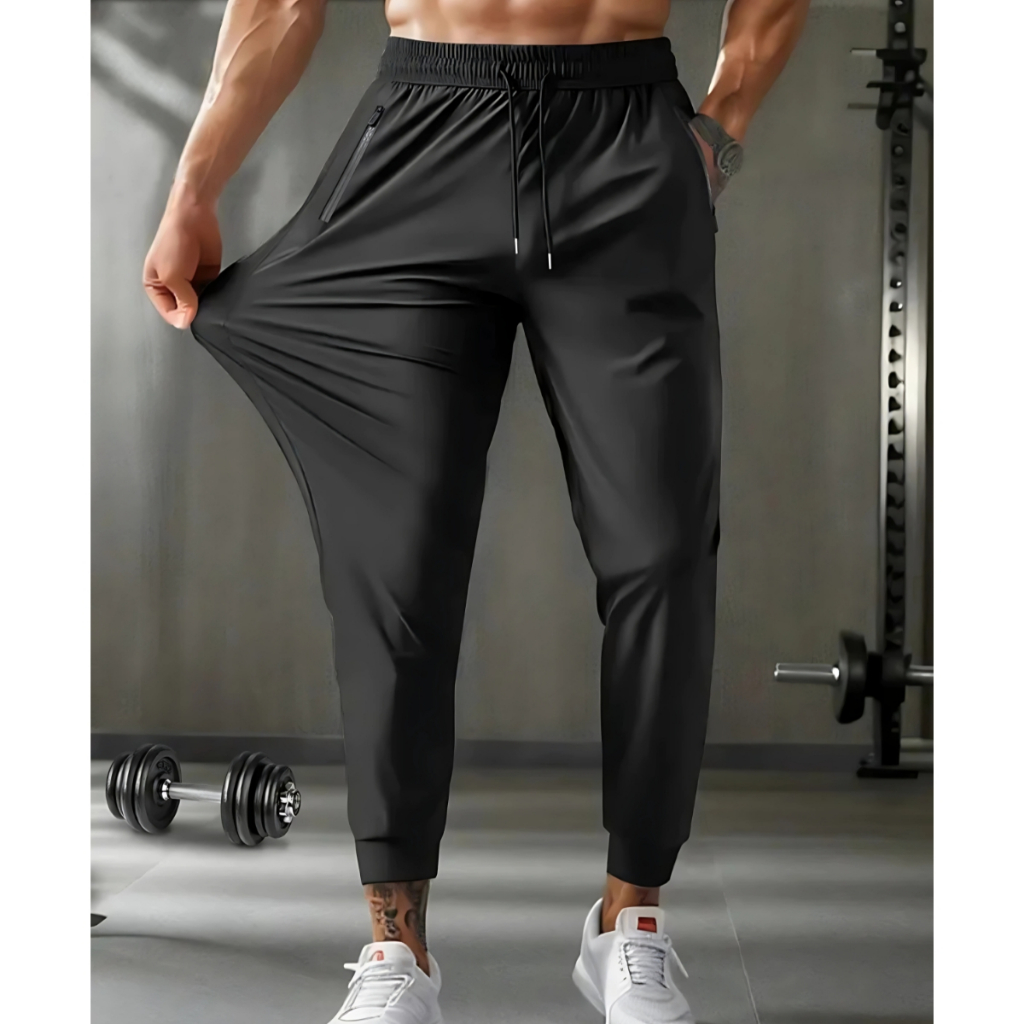 Calça Masculina Jogger Dry Fit Com Elastano Esportiva Fitness Slim Fit