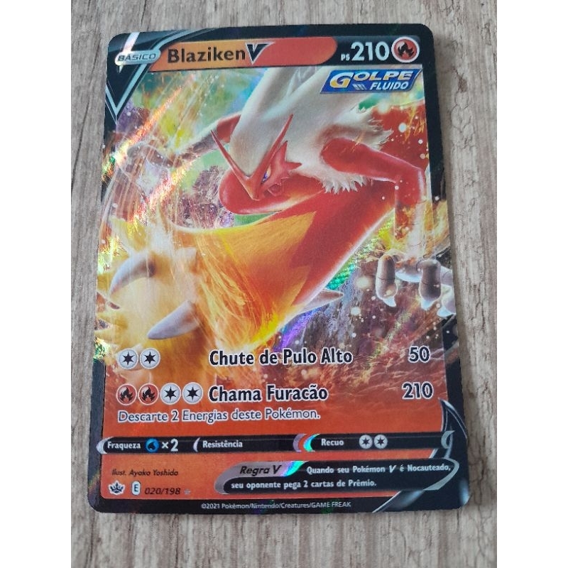 Carta Pokemon Ultra Rara Blaziken V Original NM | Shopee Brasil