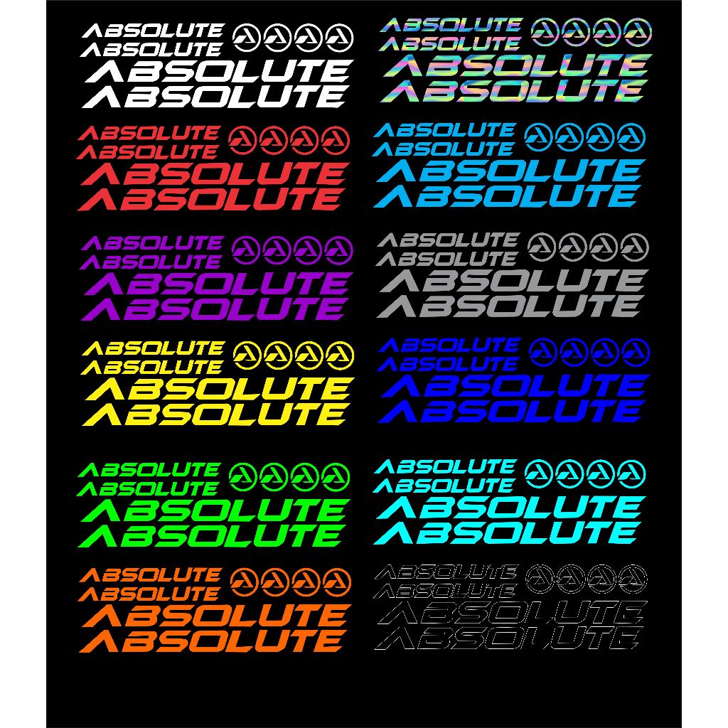 Adesivos Absolute bike mtb montain bike bicicleta Holográfico/camaelão ...