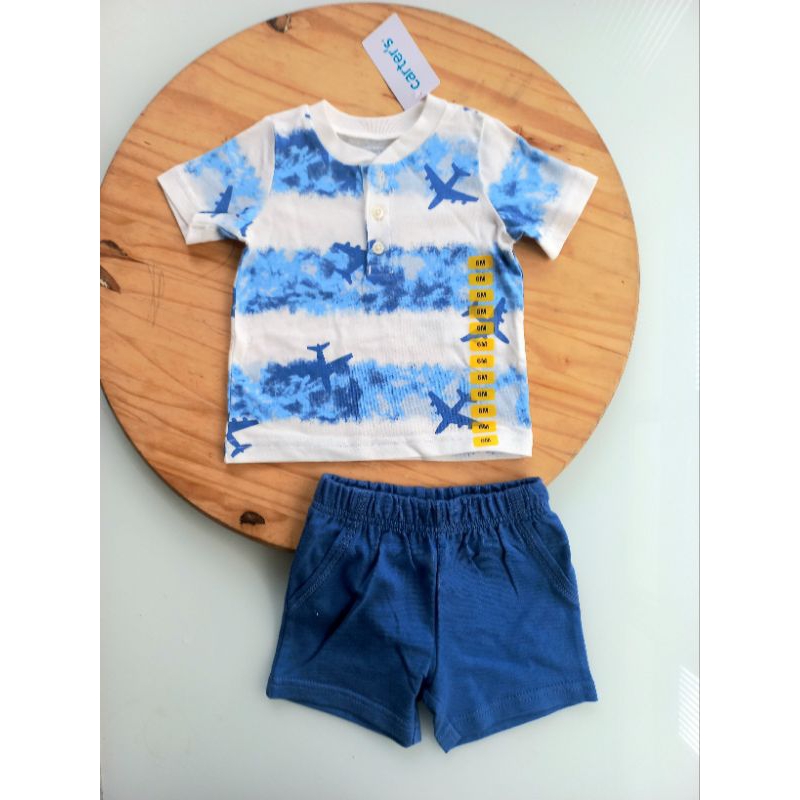 Trio ou conjunto Carter's menino em Oferta na Shopee