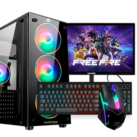 PC Gamer Completo, Intel Core i5, GT 610, 12GB de Ram, SSD 480GB, Monitor 19