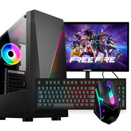 PC Gamer Completo, Intel Core i5, GT 610, 12GB de Ram, SSD 480GB, Monitor 19