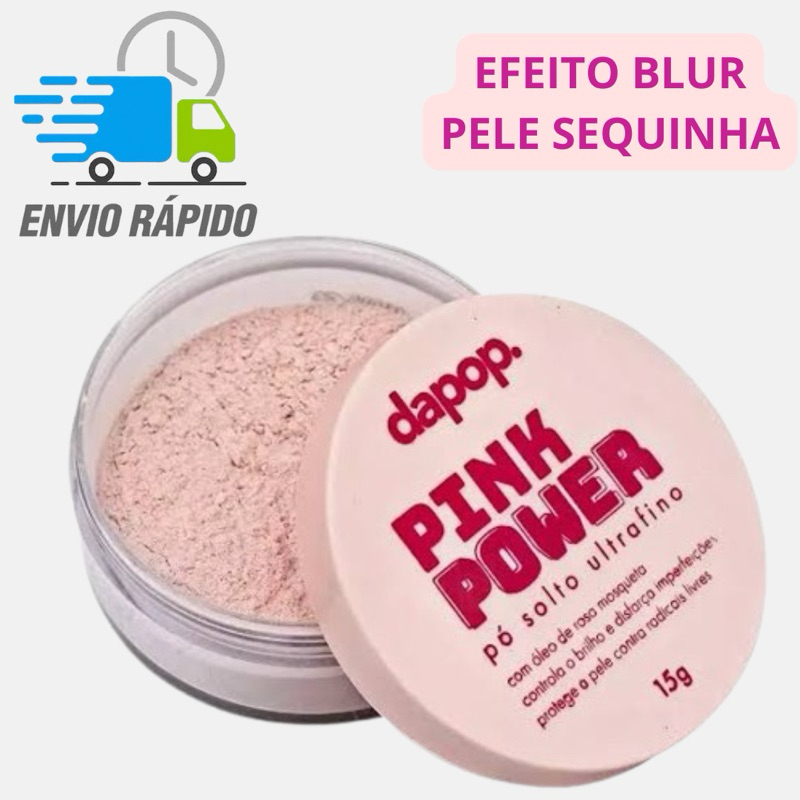 Pó Rosa Solto Ultrafino Pink Power Dapop | Shopee Brasil