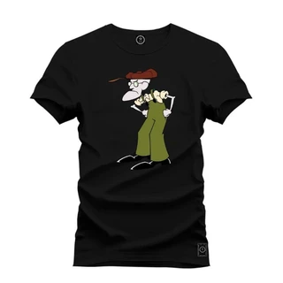Camisa Coragem O Cão Covarde Eustacio Bagge Ranzinza Bravo Estressado Camiseta Algodão