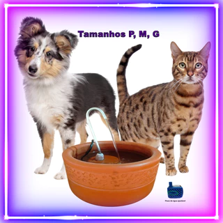 Fonte Bebedouro Automático de Cerâmica Pet Cães e Gatos 1,5L, 2,0L e 4,5L 3 Tamanhos
