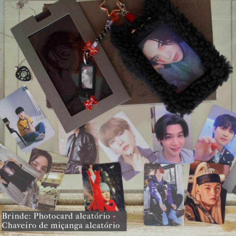photocard case chaveiro pc holder yoongi suga bts | Shopee Brasil
