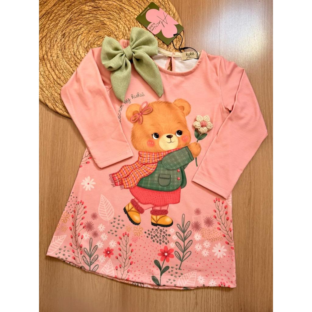 Vestido Infantil de Inverno Kukiê – Quentinho e Estiloso para Menina ...