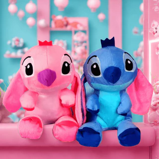 kit Casal Lilo E Stitch Angel Namorados Disney Pelúcia 23cm Pronta entrega Melhor preço e qualidade