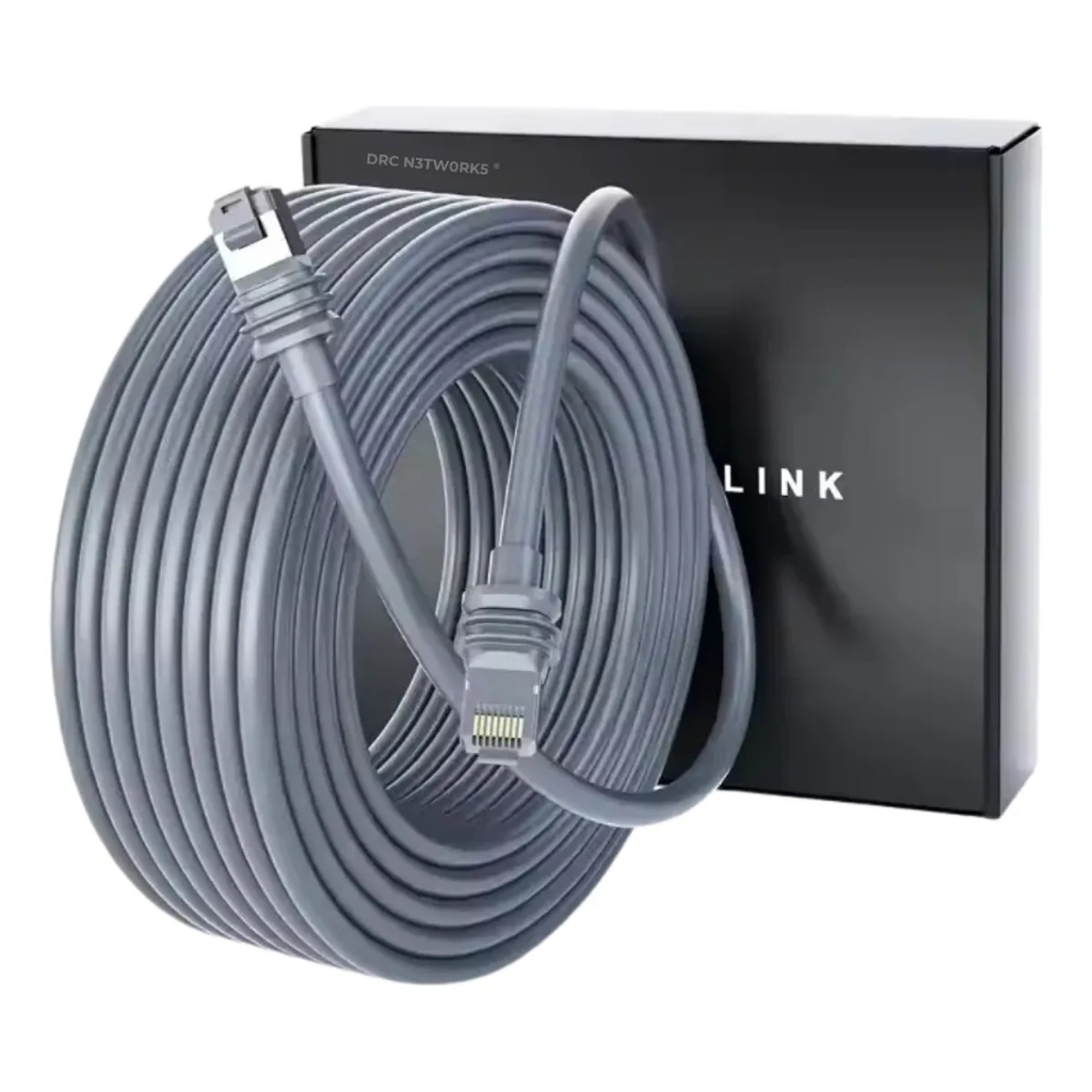 Cabo Extensor para Starlink V3 Reforçado Uso Externo Cabo de Rede ...