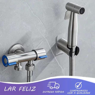 Ducha Higiênica Banheiro Completa Luxo Metal Inox núcleo da válvula de cobre Chuveirinho Privada