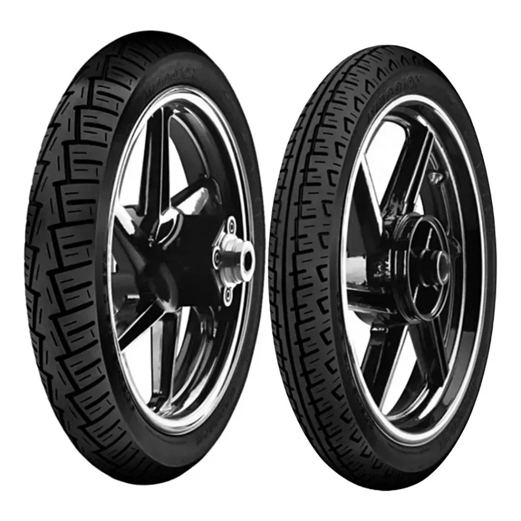 Par Pneu titan 160 90/90-18 + 275-18 Maggion Sem Camara Winner cg 125 ybr