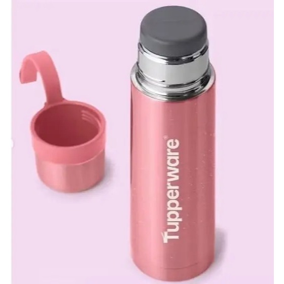 Tupperware garrafa térmica rosa 500ml | Shopee Brasil