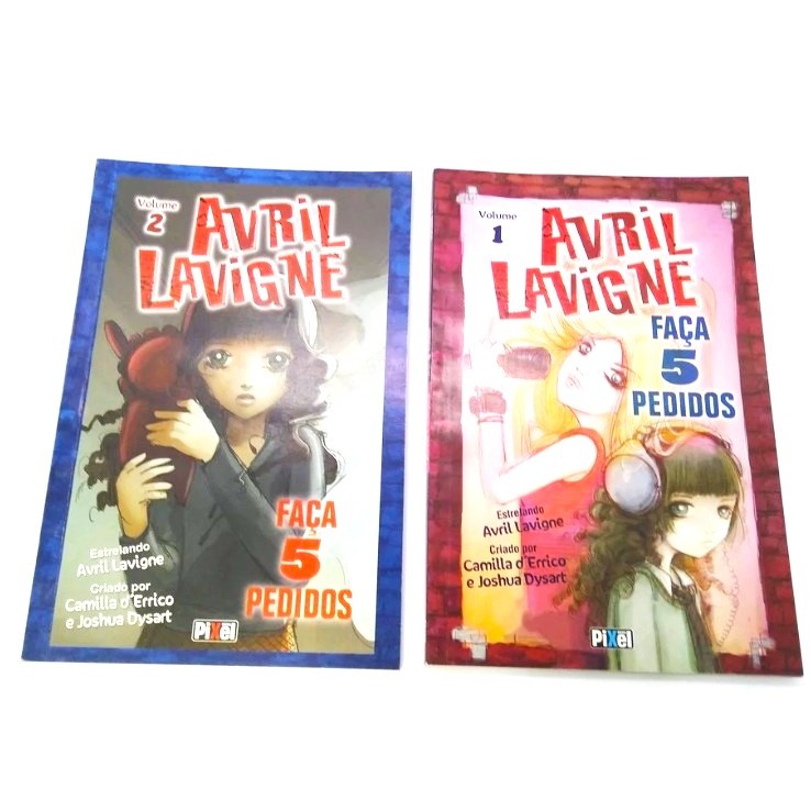 Coleção Avril Lavigne Faça 5 Pedidos Em Português Volume 1 e 2
