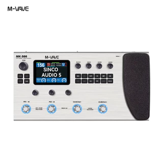 M-VAVE MK-300 Processador Multiefeitos para Guitarra | ANN Neural Modeling 120AMP/360FX | 10h 150s STEREO LOOPER128 Drum em Oferta na Shopee