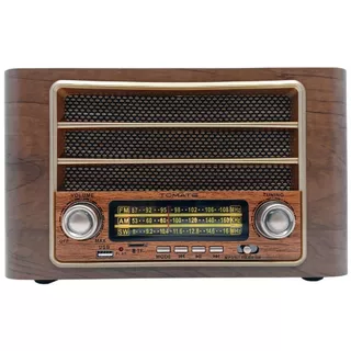 Rádio Portátil Retro AM/FM USB com Bluetooth 3W Caixa de Som Bivolt - Tomate MTJ-2012 em Oferta na Shopee