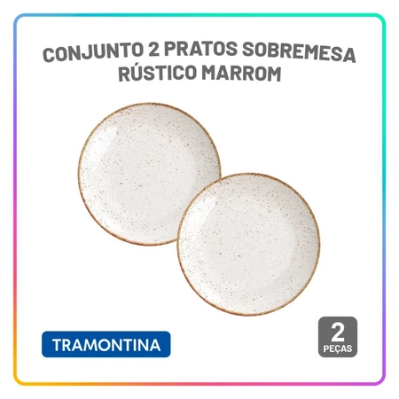 Kits ou aparelho de jantar rústico marrom Tramontina 