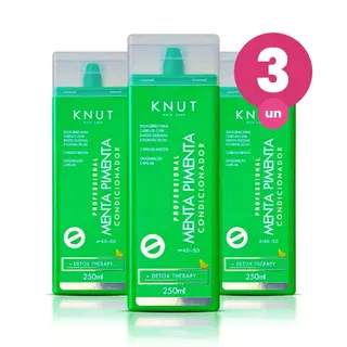 Kit 3 Condicionador Knut Menta Pimenta 250ml em Oferta na Shopee