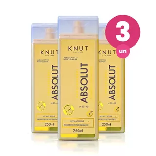 Kit 3 Condicionador Knut Absolut 250ml em Oferta na Shopee