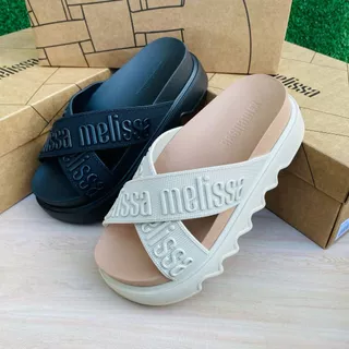 Papete Sandália Feminina Melissa Cross Plataforma Confortável Original em Oferta na Shopee