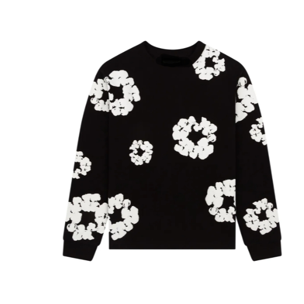Casaco Moletom Gola Careca Flores, Novo!! | Shopee Brasil